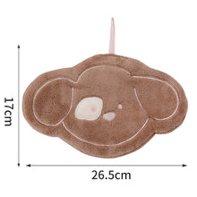 Load image into Gallery viewer, Cartoon Animals Shaped hand towel Coral Velvet Microfiber Hanging Towel Absorbent Quick Dry Cleaning Towel For Kitchen Household Cleaning