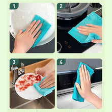Load image into Gallery viewer, 20Pcs Pull Out Disposable Coral Fleece Towels Absorbent Non Stick Oil Kitchen Cleaning Cloths Hand Towels For Dishwashing Home Cleaning Tools