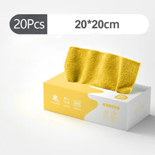Load image into Gallery viewer, 20Pcs Pull Out Disposable Coral Fleece Towels Absorbent Non Stick Oil Kitchen Cleaning Cloths Hand Towels For Dishwashing Home Cleaning Tools