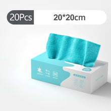 Load image into Gallery viewer, 20Pcs Pull Out Disposable Coral Fleece Towels Absorbent Non Stick Oil Kitchen Cleaning Cloths Hand Towels For Dishwashing Home Cleaning Tools