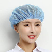 Load image into Gallery viewer, Breathable Mesh Work Hat Hair Nets Sanitary Chef Hat Work Wear Cooking Hygienic Cap Hotel Restaurants