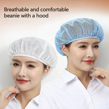 Load image into Gallery viewer, Breathable Mesh Work Hat Hair Nets Sanitary Chef Hat Work Wear Cooking Hygienic Cap Hotel Restaurants