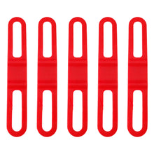 Load image into Gallery viewer, 5PCS Silicone Bike Strap High Elasticity Cable Tie for Flashlight and Bike Computer Pants Leg Fixing Strap Cycling Gear