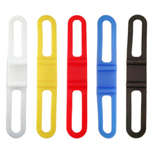 Load image into Gallery viewer, 5PCS Silicone Bike Strap High Elasticity Cable Tie for Flashlight and Bike Computer Pants Leg Fixing Strap Cycling Gear