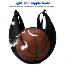 Load image into Gallery viewer, Zippered Crossbody Basketball Backpack Large Capacity Ball Storage Bag Oxford Fabric Sports Organizer Pouch