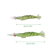 Load image into Gallery viewer, 10PCS/Box 3/4cm Micro Multi-Joint Shrimp Bait Root Fishing Soft Lure for Bass and Mandarin Fish