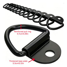 Load image into Gallery viewer, 1PC Triangle Tie-Down Anchor Ring Full Carbon Steel One-Piece Forming Cargo Securing Loop for Motorcycle Off-Road and Truck