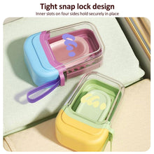 Load image into Gallery viewer, Portable Leakproof Soap Box With Lid Transparent Drain Tray Soap Case For Travel Camping Gym Bathroom Household Use
