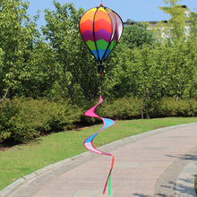 Load image into Gallery viewer, Rainbow Hot Air Balloon Wind Spinner Rotating Sequin Wind Twister Hanging Decoration Garden Yard Bird Deterrent Wind Chime