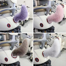 Load image into Gallery viewer, Car Rear Electric Plush Fox Tail Ornament Decoration Cute Fluffy Tail Ornament Accessory Motorcycle Bicycle