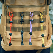 Load image into Gallery viewer, Outdoor Mountaineering Hiking Backpack Elastic Rope Fixing Buckle Camping Gear Trekking Pole Bungee Cord Attachment Hook