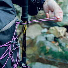 Load image into Gallery viewer, Outdoor Mountaineering Hiking Backpack Elastic Rope Fixing Buckle Camping Gear Trekking Pole Bungee Cord Attachment Hook