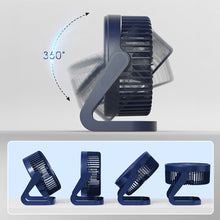 Load image into Gallery viewer, Desktop Fan USB Plug Small Table Fan Strong Wind Quiet Mini Fan for Home Office Dorm Room Low Noise Portable USB Powered Personal Cooling Fan