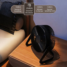 Load image into Gallery viewer, Desktop Fan USB Plug Small Table Fan Strong Wind Quiet Mini Fan for Home Office Dorm Room Low Noise Portable USB Powered Personal Cooling Fan