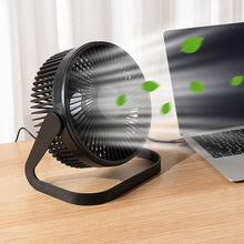 Load image into Gallery viewer, Desktop Fan USB Plug Small Table Fan Strong Wind Quiet Mini Fan for Home Office Dorm Room Low Noise Portable USB Powered Personal Cooling Fan