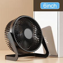 Load image into Gallery viewer, Desktop Fan USB Plug Small Table Fan Strong Wind Quiet Mini Fan for Home Office Dorm Room Low Noise Portable USB Powered Personal Cooling Fan