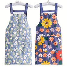 Load image into Gallery viewer, Breathable Cotton Canvas Apron with Right Pocket and Towel – Oil Proof Wear Resistant BBQ Kitchen Cooking Work Apron for Unisex Adults