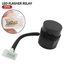 Load image into Gallery viewer, 12V 3Pin Round Motorcycle LED Flasher Relay Blinker Light Turn Signal Flasher Relay for Gy6 50‑250cc Scooter Moped Scooters ATV