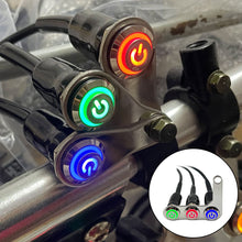 Load image into Gallery viewer, Motorcycle Switch Handlebar with LED Light Adjustable Mount Waterproof Switches ON-OFF 3 Buttons For Headlight Horn Turn Signle