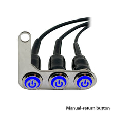 Load image into Gallery viewer, Motorcycle Switch Handlebar with LED Light Adjustable Mount Waterproof Switches ON-OFF 3 Buttons For Headlight Horn Turn Signle