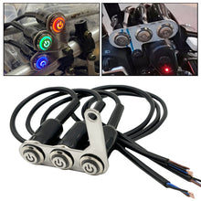 Load image into Gallery viewer, Motorcycle Switch Handlebar with LED Light Adjustable Mount Waterproof Switches ON-OFF 3 Buttons For Headlight Horn Turn Signle