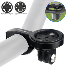 Load image into Gallery viewer, MTB Bike Computer Holder Stand Bicycle TT Handlebar Speedometer Mount Incl. 3 Adapters for GARMIN Bryton Wahoo Fits GoPro Camera