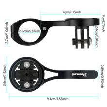 Load image into Gallery viewer, MTB Bike Computer Holder Stand Bicycle TT Handlebar Speedometer Mount Incl. 3 Adapters for GARMIN Bryton Wahoo Fits GoPro Camera