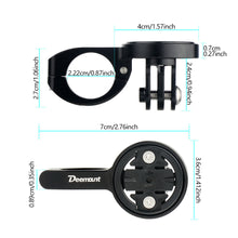 Load image into Gallery viewer, MTB Bike Computer Holder Stand Bicycle TT Handlebar Speedometer Mount Incl. 3 Adapters for GARMIN Bryton Wahoo Fits GoPro Camera