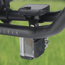 Load image into Gallery viewer, MTB Bike Computer Holder Stand Bicycle TT Handlebar Speedometer Mount Incl. 3 Adapters for GARMIN Bryton Wahoo Fits GoPro Camera