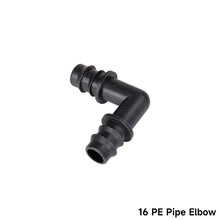 Load image into Gallery viewer, DN16 DN20 Barbed Pipe Connector 1/2" 3/4" Male Thread Tee Elbow Straight End Plug Garden Drip Irrigation Hose Adapter