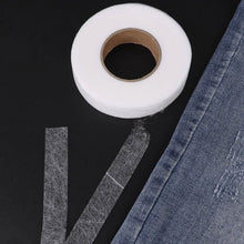 Load image into Gallery viewer, Self Adhesive Iron On Hem Tape Double Sided Hot Melt Tape DIY Jean Clothes Length Shorten Sewing Accessory for Hat Garment