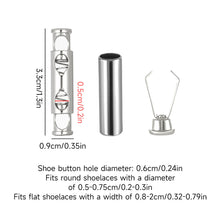 Load image into Gallery viewer, 1 Pair Metal Capsule Shoelace Buckle Connector Quick Tie Lazy Shoelace Accessories for Sneakers Shoes
