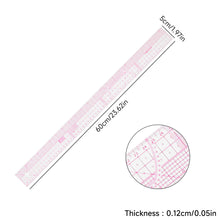 Load image into Gallery viewer, Flexible French Curve Ruler Clear Metric Tailoring Template for Dressmaking Pattern Drafting DIY Sewing Projects