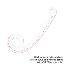 Load image into Gallery viewer, Flexible French Curve Ruler Clear Metric Tailoring Template for Dressmaking Pattern Drafting DIY Sewing Projects