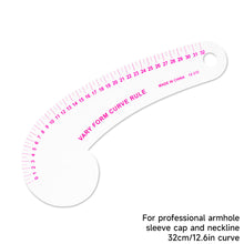 Load image into Gallery viewer, Flexible French Curve Ruler Clear Metric Tailoring Template for Dressmaking Pattern Drafting DIY Sewing Projects