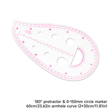 Load image into Gallery viewer, Flexible French Curve Ruler Clear Metric Tailoring Template for Dressmaking Pattern Drafting DIY Sewing Projects