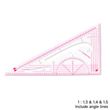 Load image into Gallery viewer, Flexible French Curve Ruler Clear Metric Tailoring Template for Dressmaking Pattern Drafting DIY Sewing Projects