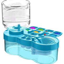 Load image into Gallery viewer, Automatic Water Circulation Paint Brush Cleaner with Paint Tray Drain Button Multifunctional Rinse Cup for Watercolor Oil Painting Kids Art Supplies