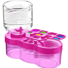 Load image into Gallery viewer, Automatic Water Circulation Paint Brush Cleaner with Paint Tray Drain Button Multifunctional Rinse Cup for Watercolor Oil Painting Kids Art Supplies