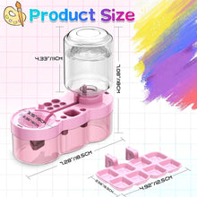 Load image into Gallery viewer, Automatic Water Circulation Paint Brush Cleaner with Paint Tray Drain Button Multifunctional Rinse Cup for Watercolor Oil Painting Kids Art Supplies