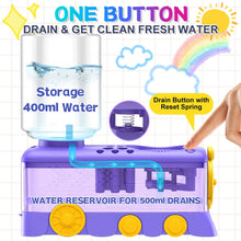 Load image into Gallery viewer, Automatic Water Circulation Paint Brush Cleaner with Paint Tray Drain Button Multifunctional Rinse Cup for Watercolor Oil Painting Kids Art Supplies