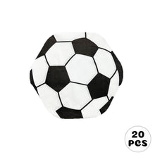 Load image into Gallery viewer, 20PCS Football Shaped Disposable Napkins Soccer Party Tableware for Kids Boys Sports Birthday Table Decoration Supplies
