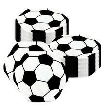 Load image into Gallery viewer, 20PCS Football Shaped Disposable Napkins Soccer Party Tableware for Kids Boys Sports Birthday Table Decoration Supplies