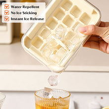 Load image into Gallery viewer, Press Silicone Ice Cube Tray with Lid and Storage Bin One-piece Ice Maker Mold Box Kitchen Bar Accessories