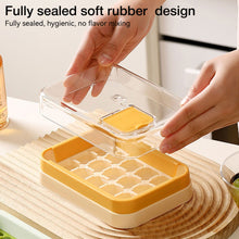 Load image into Gallery viewer, Press Silicone Ice Cube Tray with Lid and Storage Bin One-piece Ice Maker Mold Box Kitchen Bar Accessories
