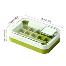 Load image into Gallery viewer, Press Silicone Ice Cube Tray with Lid and Storage Bin One-piece Ice Maker Mold Box Kitchen Bar Accessories
