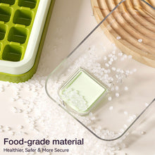 Load image into Gallery viewer, Press Silicone Ice Cube Tray with Lid and Storage Bin One-piece Ice Maker Mold Box Kitchen Bar Accessories