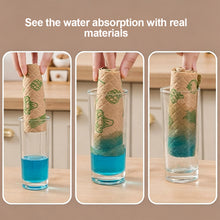 Load image into Gallery viewer, 50Pcs/Roll Vintage Disposable Kitchen Towels Thick Absorbent Dry Wet Dual Use Hand Towel Degreasing Retro Pattern Dish Duster Cloth