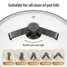 Load image into Gallery viewer, Adjustable Suction Cup No Drill Rotating Wall Mount Pot Lid Rack Multifunctional Kitchen Organizer Storage Rack