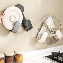 Load image into Gallery viewer, Adjustable Suction Cup No Drill Rotating Wall Mount Pot Lid Rack Multifunctional Kitchen Organizer Storage Rack